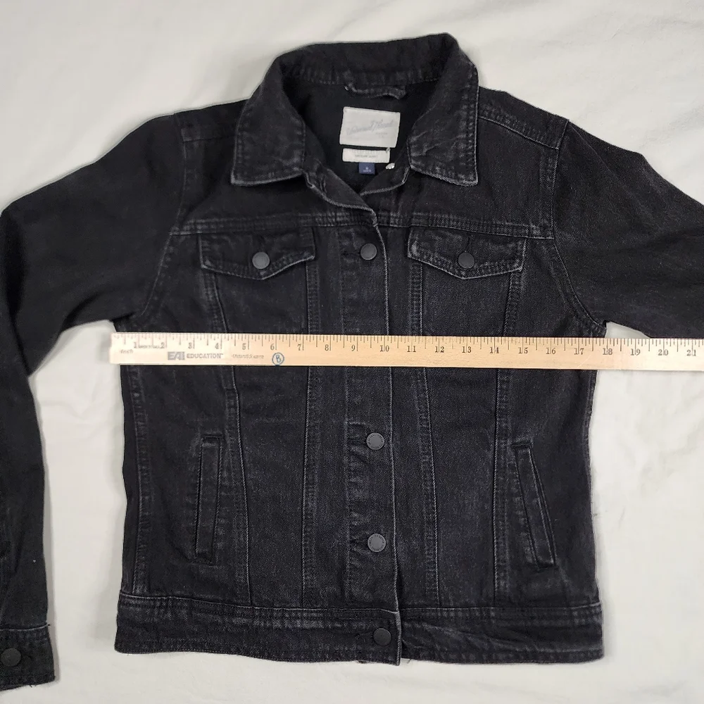 Universal Thread Freeborn Denim Jacket, Black, Small - Picture 7 of 9